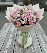 Букет цветов из:  Розы и Хризантемы в Лермонтове
