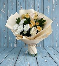 Букет цветов из:  Розы и Хризантемы в Лермонтове