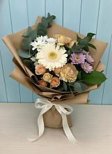 Букет цветов из:  Герберы и Хризантемы в Лермонтове