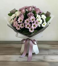Букет цветов из:  Хризантемы и Розы #REPLACE_PRED# Лермонтове