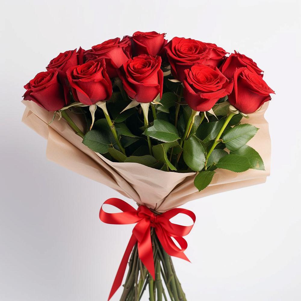 Букет 11 Красных роз Эдлесс Лав в Лермонтове