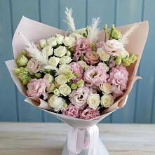 Букет цветов из:  Альстромерии и Розы в Лермонтове